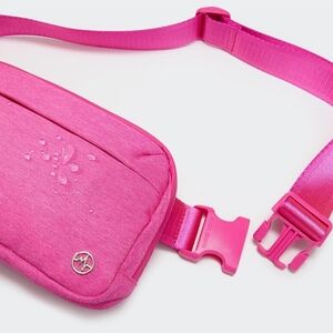 Vibrant Pink Crossbody Bag with Adjustable Strap